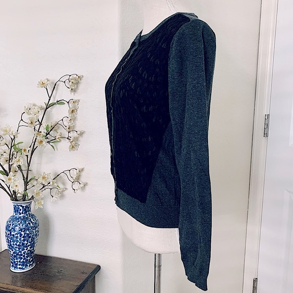 VINCE CAMUTO Cardigan w/ Lace Front - Picture 9 of 15